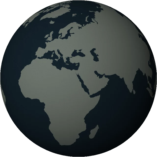 Die Erde mit Blick auf Europa und den Indischen Ozean